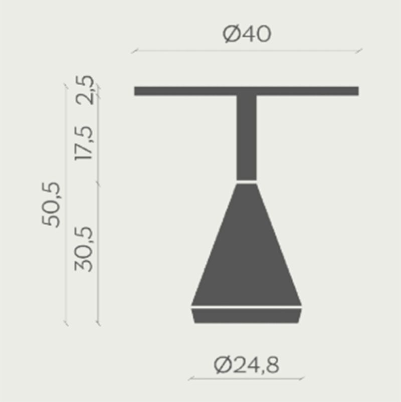 Modern Minimalist Walnut Conical Side Table - Nordic Round Accent End Table